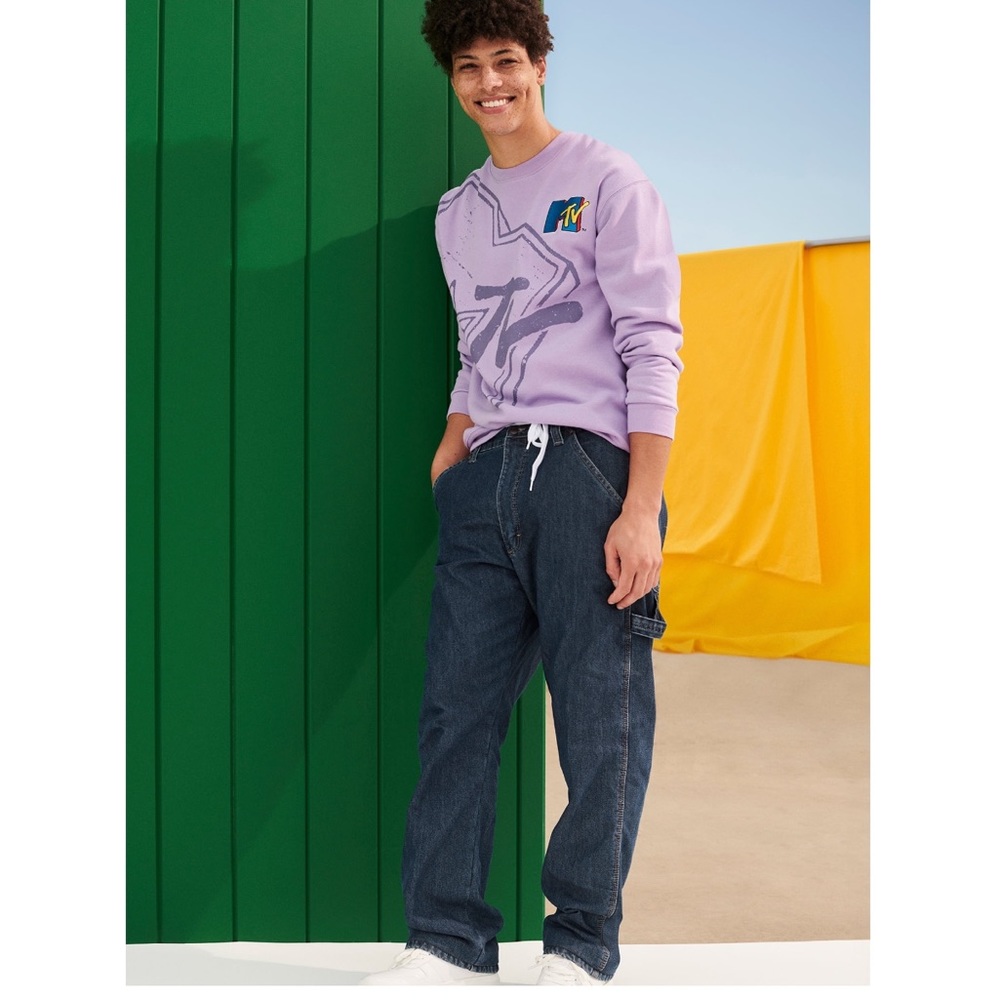 NWT Wrangler Men's and Big Men's Relaxed Fit Fleece Lined Cargo Jean size: 40x32 - Picture 9 of 13
